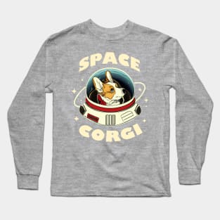 Space Corgi Dog Lover Puppy Long Sleeve T-Shirt